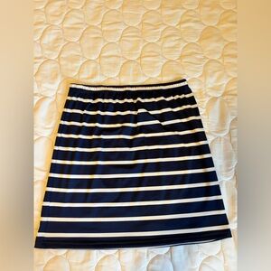 Navy and white tube top xl EUC